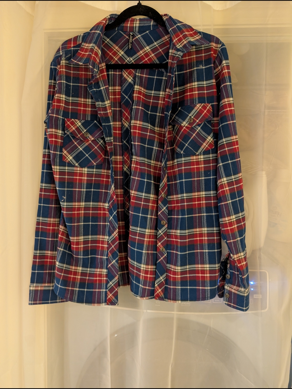 Kuhl Women's Blue & Red Plaid Flannel Shirt